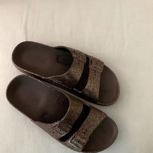Freedom Moses Faux Buckle Sandals